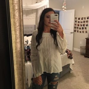 Free People White Blouse